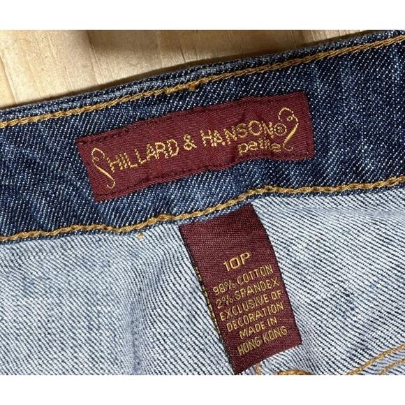 Hillard & Hanson Women’s Denim Blue Stretch Bootcut Jeans Size 10 Petite - Picture 3 of 6
